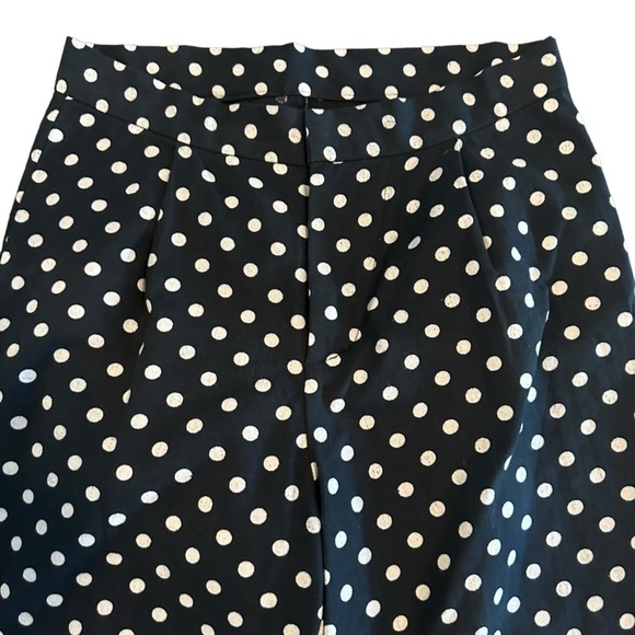 NWOT Compania Fantastică high waist polka dot wide leg pants linen like - Picture 3 of 16